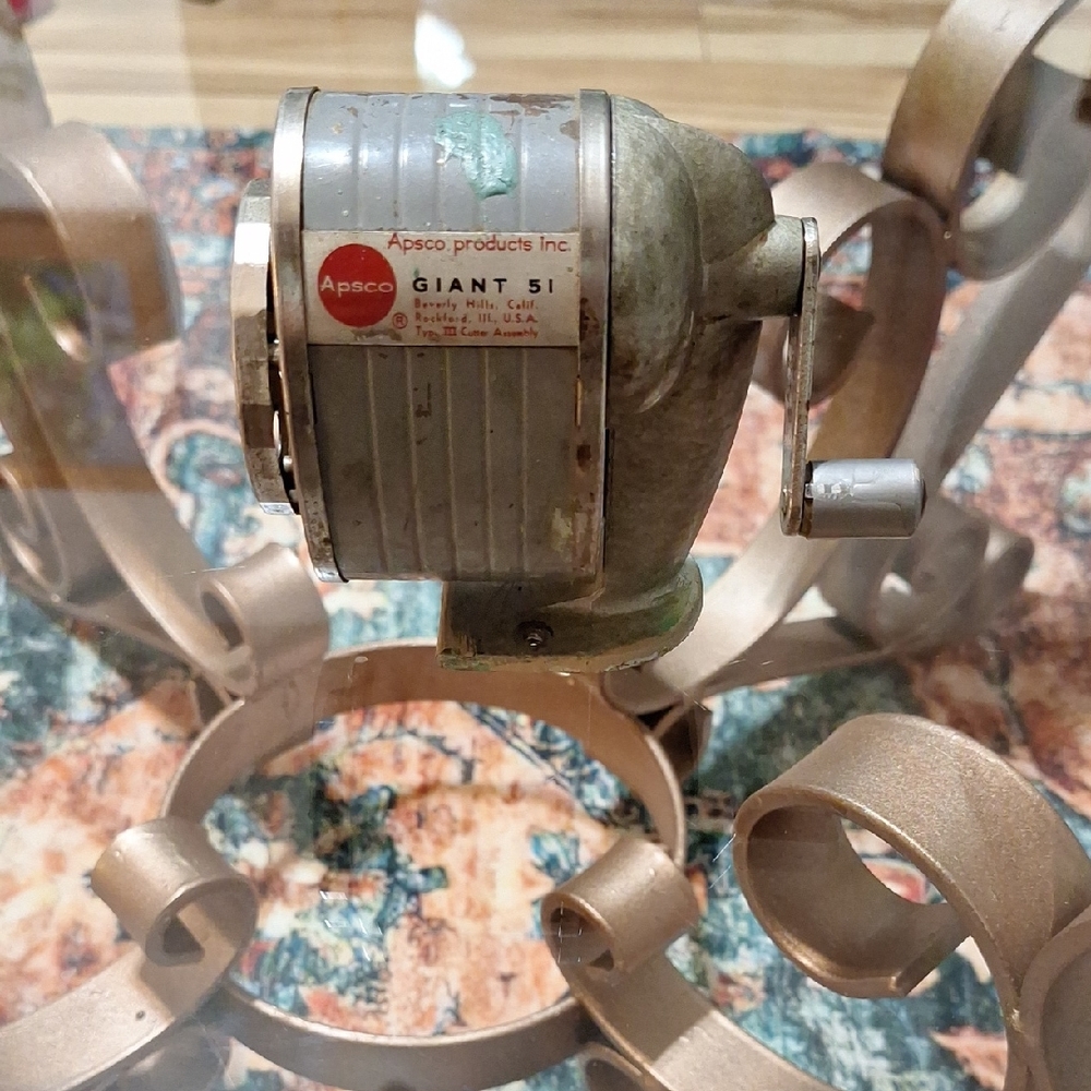 Giant 51 Vintage Pencil Sharpener - Silver and Gray